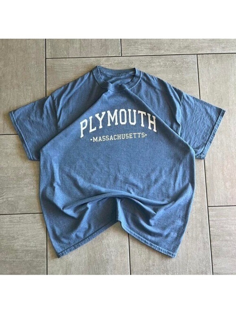 blue Plymouth Massachusetts T-shirt
